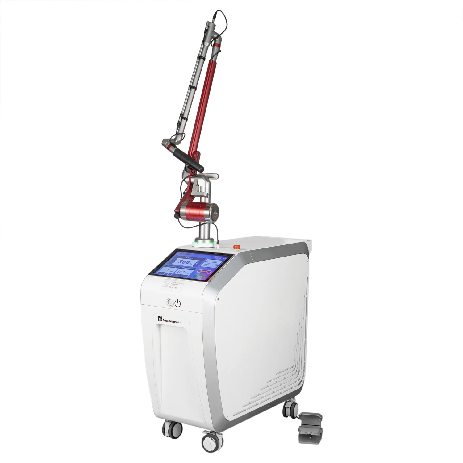 

Sincoheren 532nm 1064nm laser tattoo removal laser Vertical Q-Switched ND-YAG Laser Machine