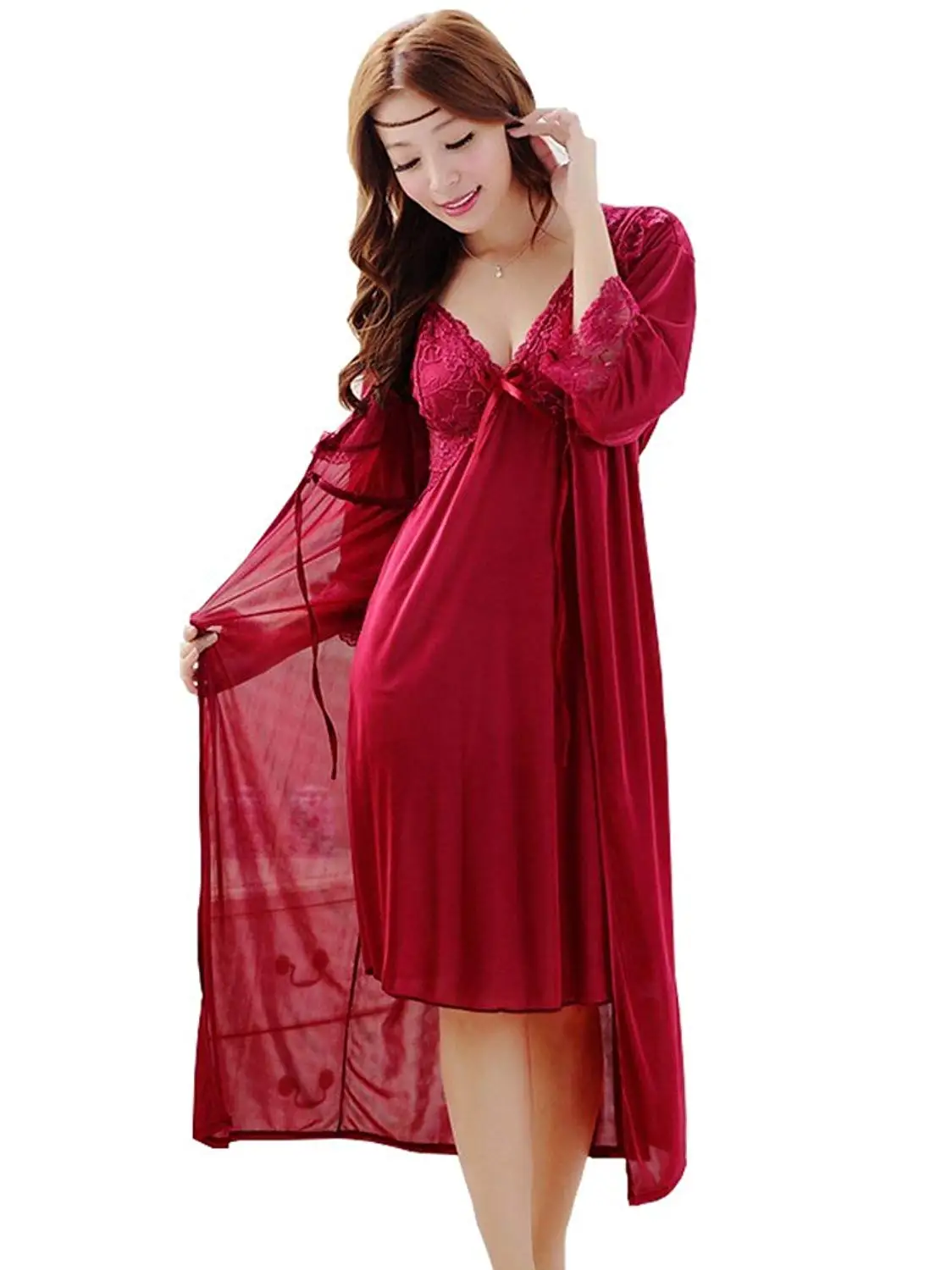 2 piece nighty gown