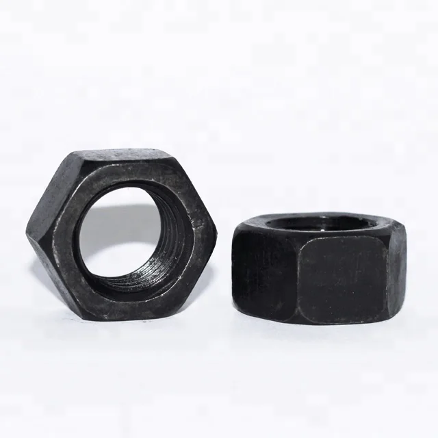 
DIN 934 Grade 4 8 10 Black Oxide Carbon Steel Hex Nuts 