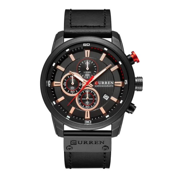 

CURREN 8291 Luxury Brand Men Analog Digital Leather Sports Watches Men's Army Military Watch Man Quartz Clock Relogio Masculino