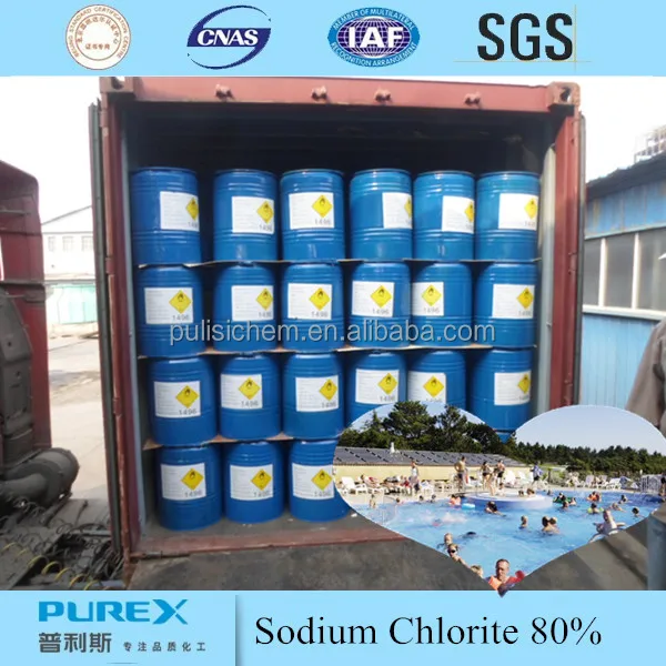 CAS NO.7758-19-2 low price Sodium chlorite 25% 80%