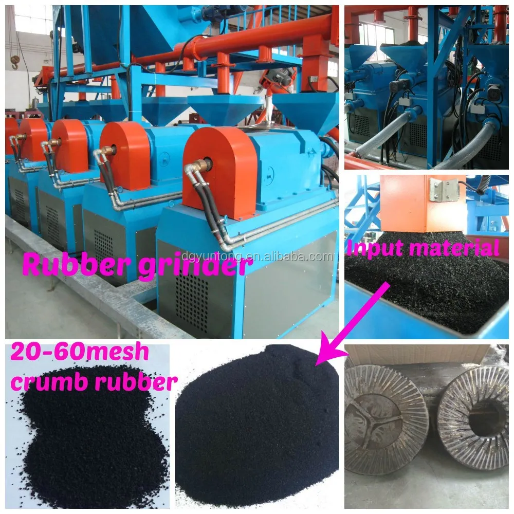 
Low price for promotion in 2015 recycled tires rubber powder crumb rubber grinding machine 