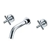 UPC America Bathroom Plumbin Chrome Plated Wall Mount Water Wash Basin Bathroom Faucets Taps With Rubber Ring Gasket