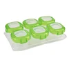 Airtight PP plastic BPA free clear food storage box silicone air tight baby food storage container set with lid