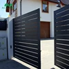 Manufacturers suppliers casting fixed aluminum garden privacy slat fence gate