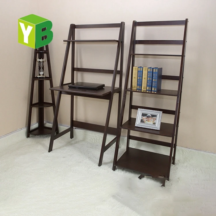 Yibang Environmental Folding Wooden Ladder Bookcase Furniture With