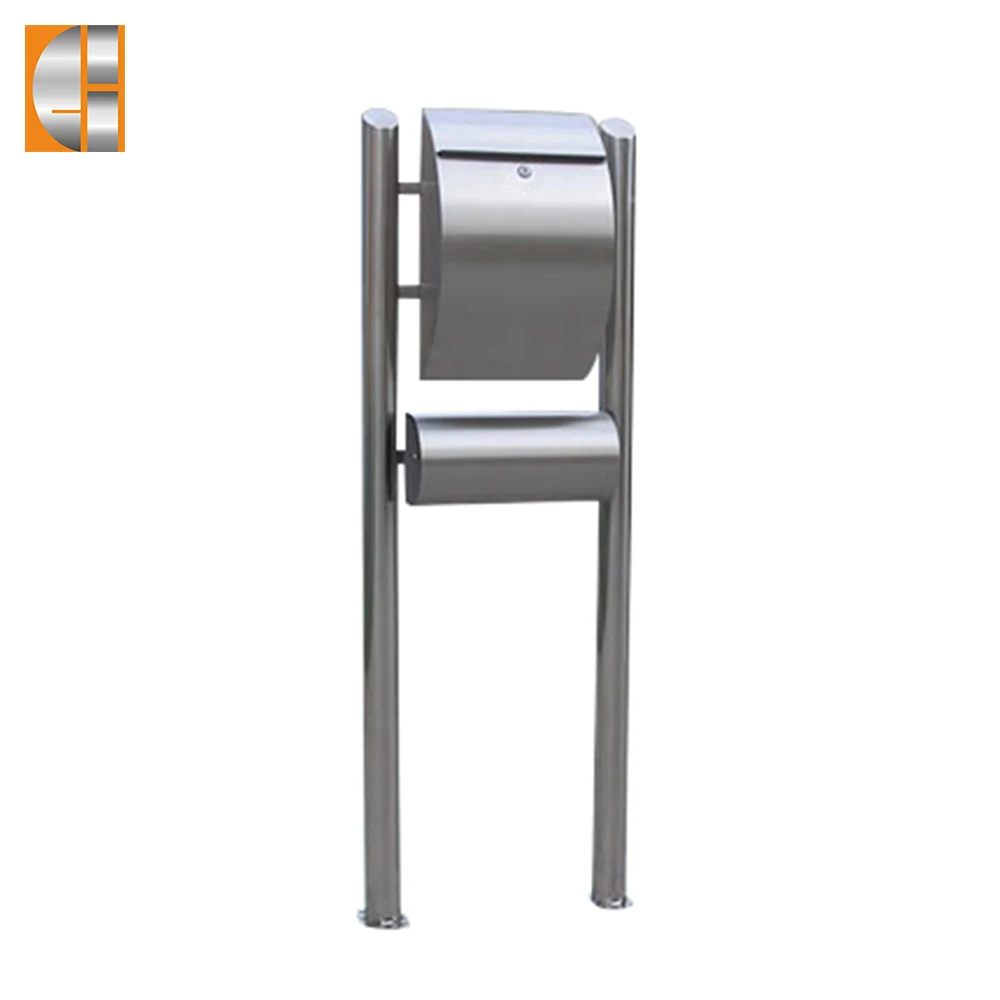 Gh 1314r1u1 Stainless Steel Free Standing Mailbox Gh 1314r1u1 Stainless Steel Free Standing Mailbox