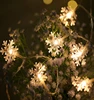 Waterproof Patio Garden Stage Decoration Fairy Light 3AA Battery Power Mini Icicle Snowflakes Led Christmas String Light