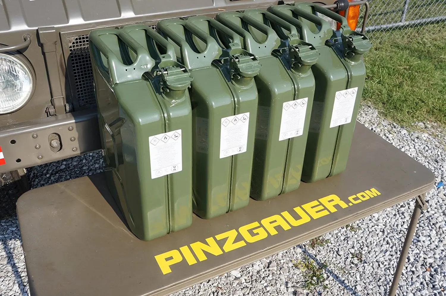 20 Liter Authentic NATO Jerry Can GREEN 5.2 gal