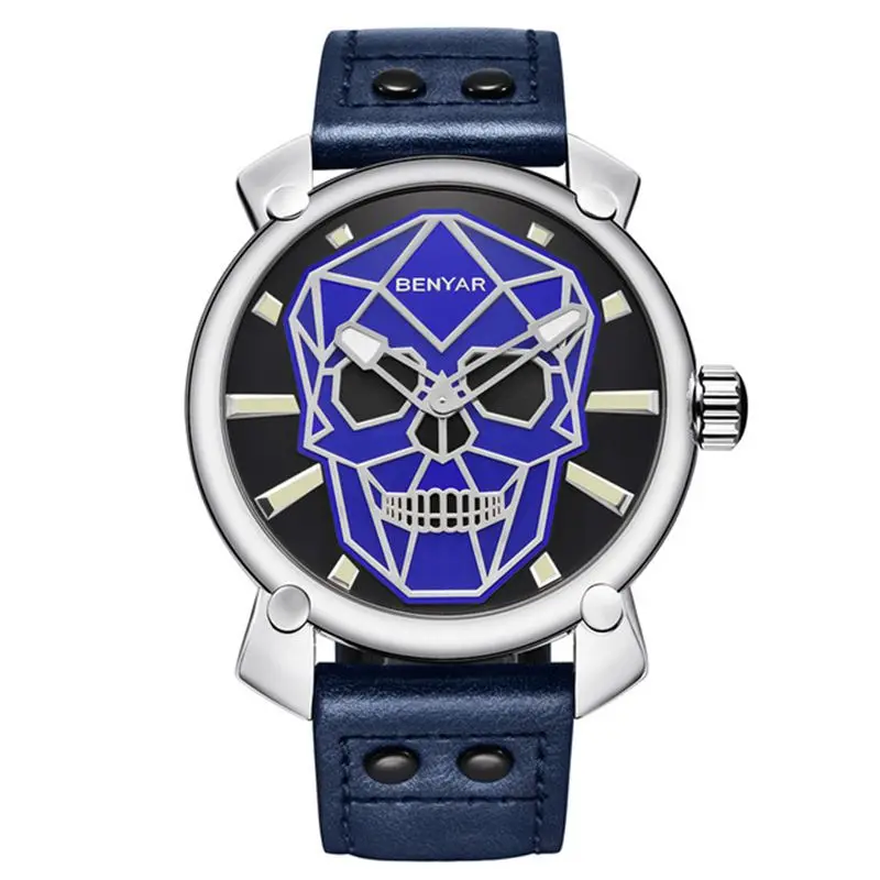 

BENYAR Casual Fashion sports Watch Mens Luxury Brand Waterproof Quartz Leather Male Military Watches Men Clock Relogio Masculino
