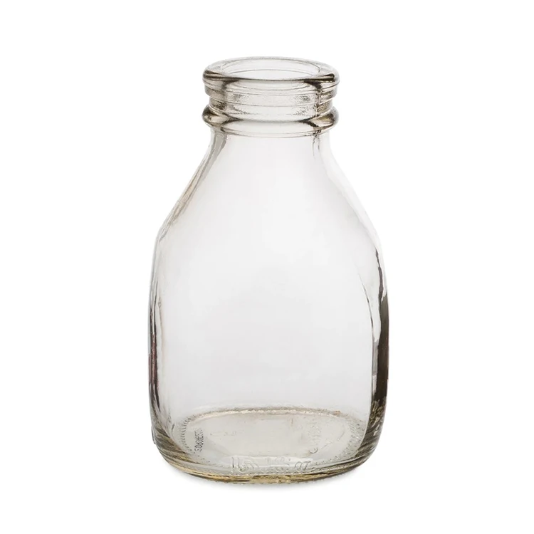 200ml 300ml 500ml Vintage Glass Milk Bottles With Twist Off Lids And