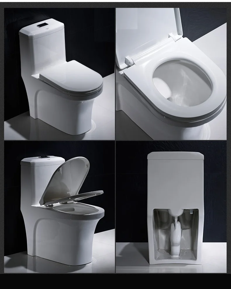 Ceramic Bathroom 360  eddy one piece toilet Siphonic Flushing  One Piece Toilet Closet