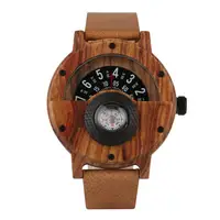 

Wholesale Military Business Sport Brown Luxurious Compass Unisex Wooden Watches