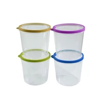 

Various capacity Keep food fresh container 2500ml clear plastic storage box plastic crisper with dividers