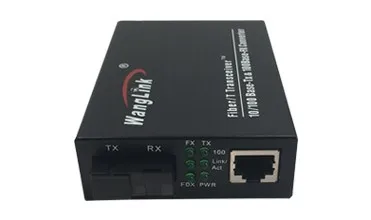 Wanglink FTTH 100M/1000M SM 20KM Gigabit Fiber Optic Media ...