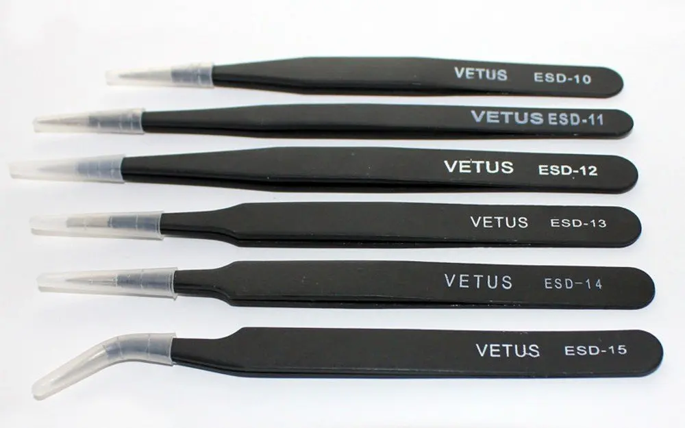 6PCS* Anti-Static Tweezer Maintenance Tool TOYO ESD 10B 11B 12B 13B 14B 15B
