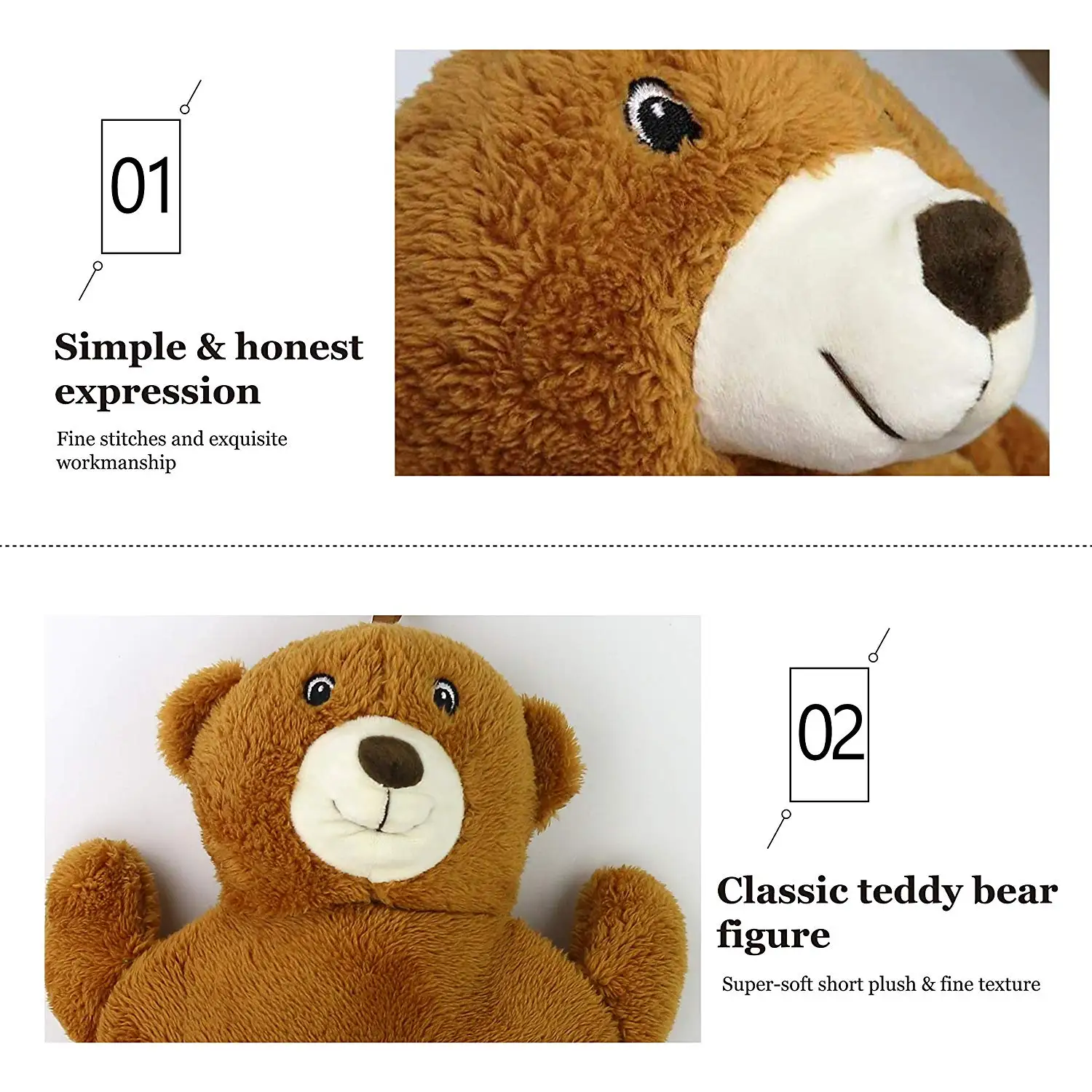 teddy bear long hot water bottle