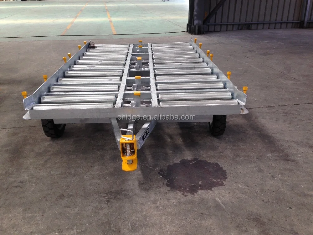 
aircrfat ground support equipment -7000kg pallet dolly for airport 