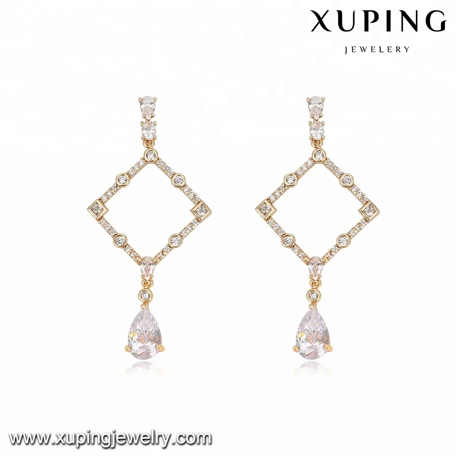 

94709 XUPING wholesale fashion gemston eancient earrings