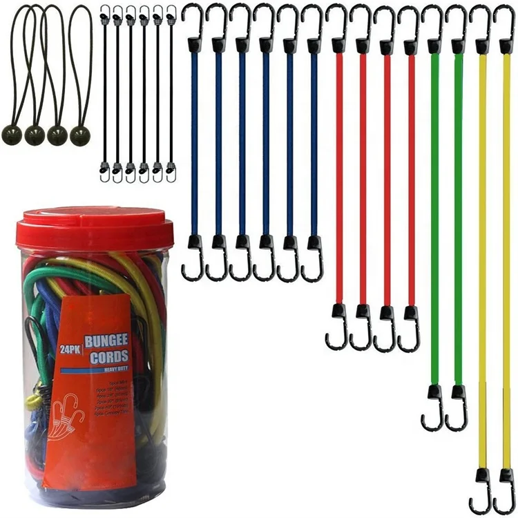 
Factory Supply 8MM Rubber Color sport bungee cord and elastic rope 