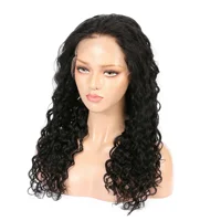 

Hot Sale 100% Virgin Remy Hair Natural Black Color Swiss Lace Wig Fashion Human Hair Lace Front Wig