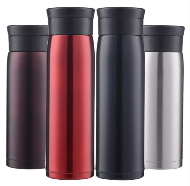 

Hot sale High quality 450ML Custom logo Portable car Double wall 304 stainless steel thermos vacuum flask, Like pictures