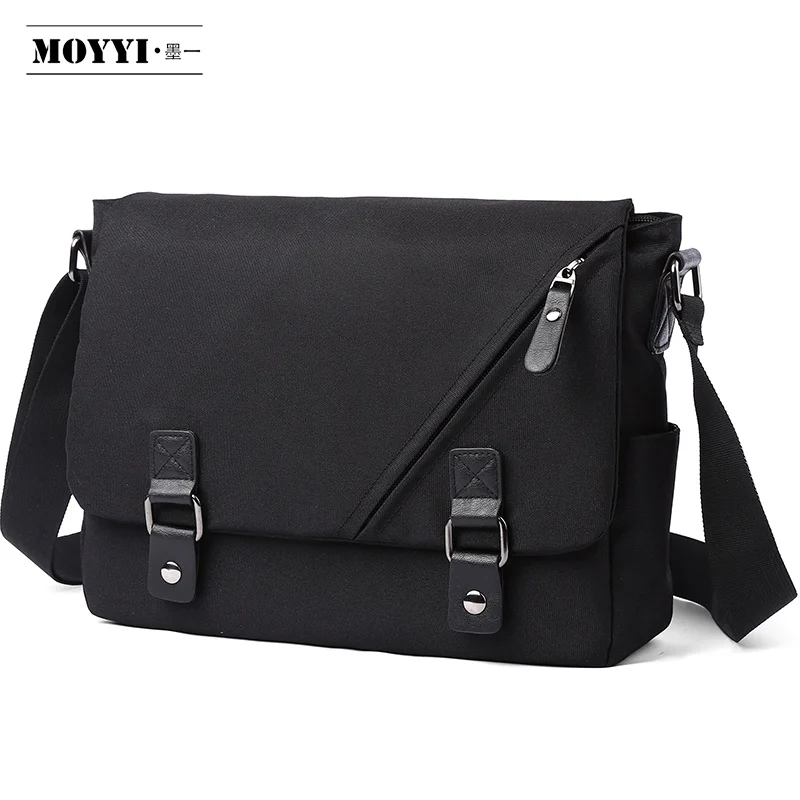 

vintage style mens nylon waterproof crossbody bag messenger bag custom logo