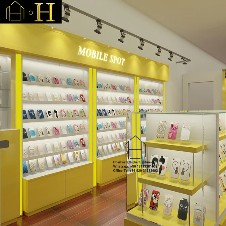 Shop Counter Table Design To Display Mobile Phone Cell Phone Case