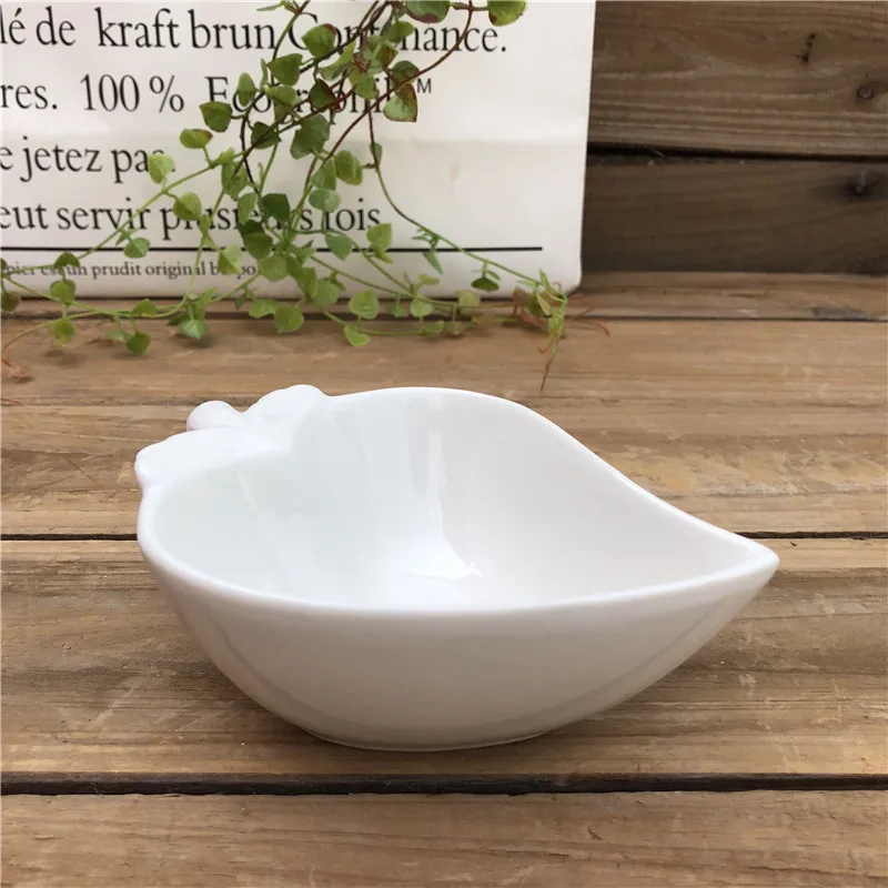 

dessert dish and snacks dish with fruit shape for restaurant usage, White