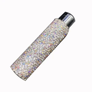 Image of Windproof Luxury Handmade Stones Mini Touch Open Gas Refillable Lighter in White