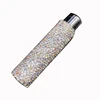 Windproof Luxury Handmade Stones Mini Touch Open Gas Refillable Lighter in White