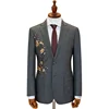 hand made suit high end pictures custom embroidery custom blazer MTM tailor men's jacket