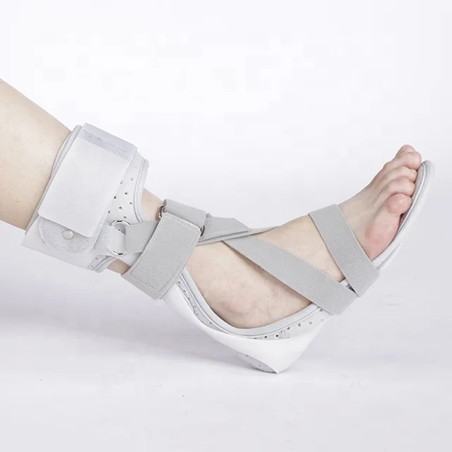 

Ankle Foot Orthosis Support Foot Drop Postural Correction AFO Brace Orthosis Splint Leaf Recovery Posture Corrector, Gray and white