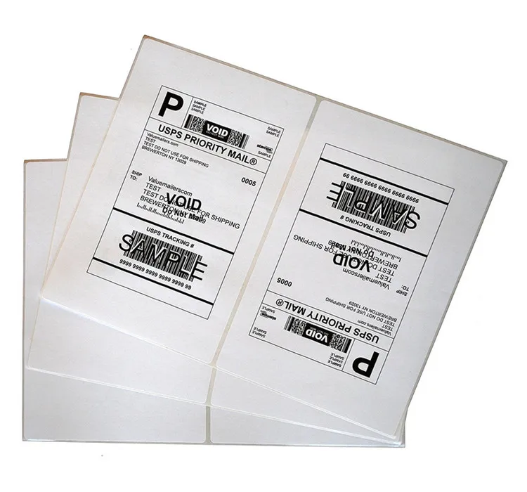 PO18 400 Premium Shipping Labels Self Adhesive Half Sheet 7 x 4.5 PRO OFFICE
