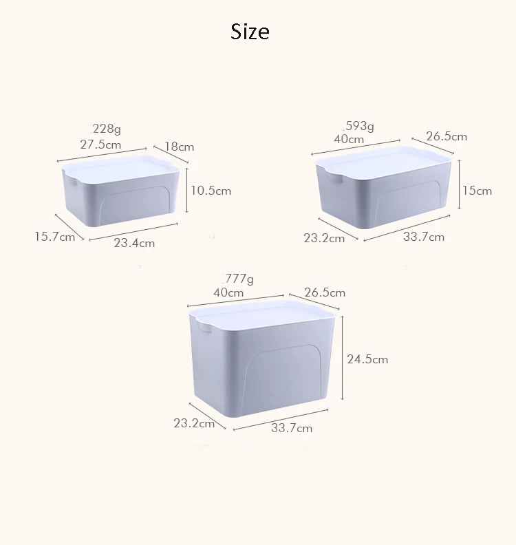 Portable Tool Box Empty Plastic Storage Container