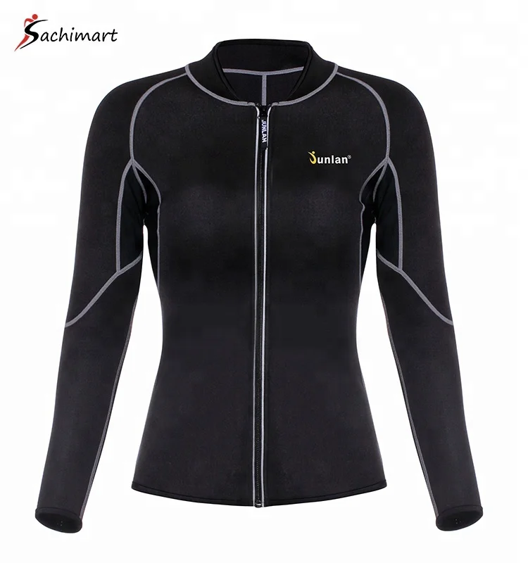 Sachimart Wholesale Women Workout Sweat Shirt For Fat Burning Gym Fitness Training Clothing Tank Top Weight Loss Sauna Suit