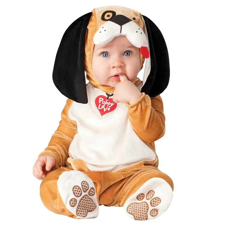 

Wholesale High Quality Christmas Performance Cute Pug Baby Rompers, Picture