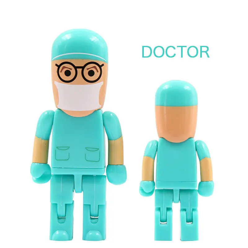 USB flash drive Doctors memory stick nurses Lovely medical pendrive cartoon pen drive 4GB 8GB 16GB 32GB 64GB 128GB U disk - ANKUX.COM