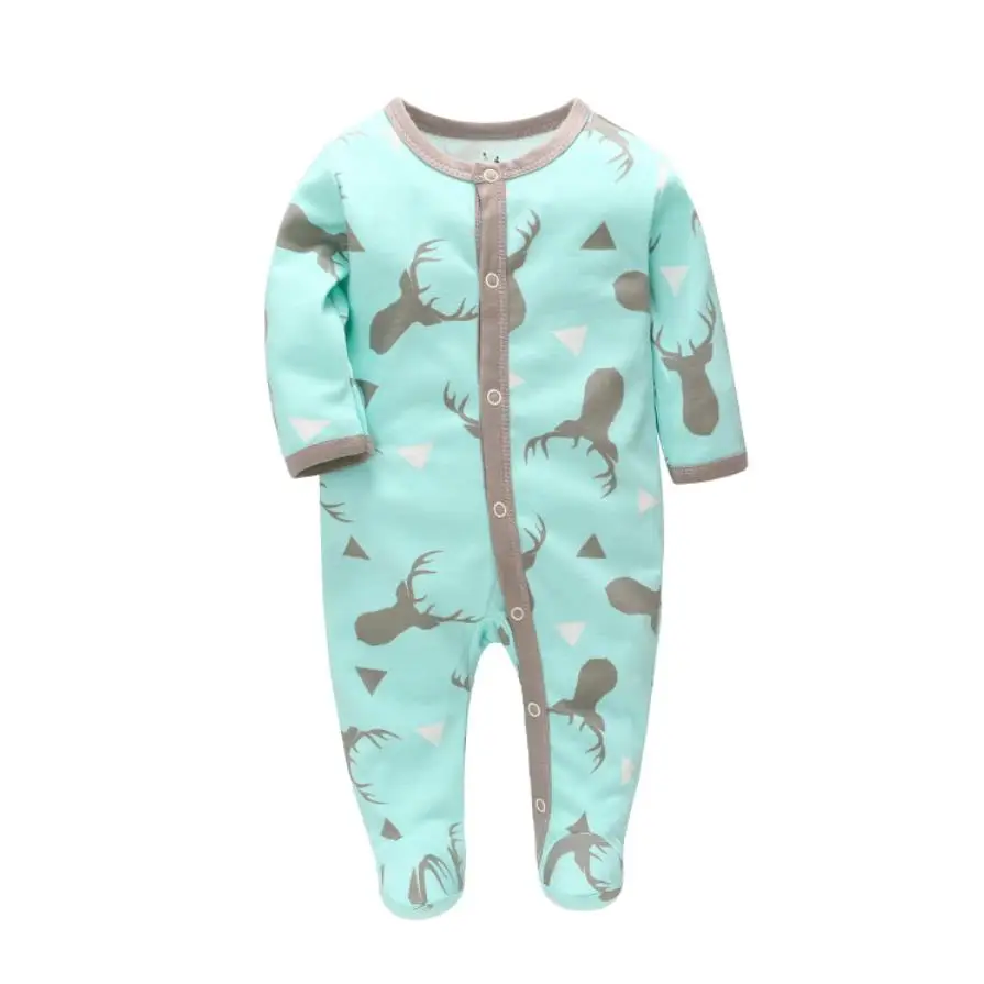 

Super-soft 100% Cotton Jersey Printed Baby Pajamas Baby Clothes for Boys Four Season Cheap Kids Clothes Baby Rompers, Boy's or girl's