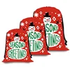 2018 Custom Canvas Products Promotional christmas Gift Drawstring pouch Bags