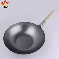 

Restaurant Hotel Wok Pan Frying Carbon Steel Flat Bottom Wok