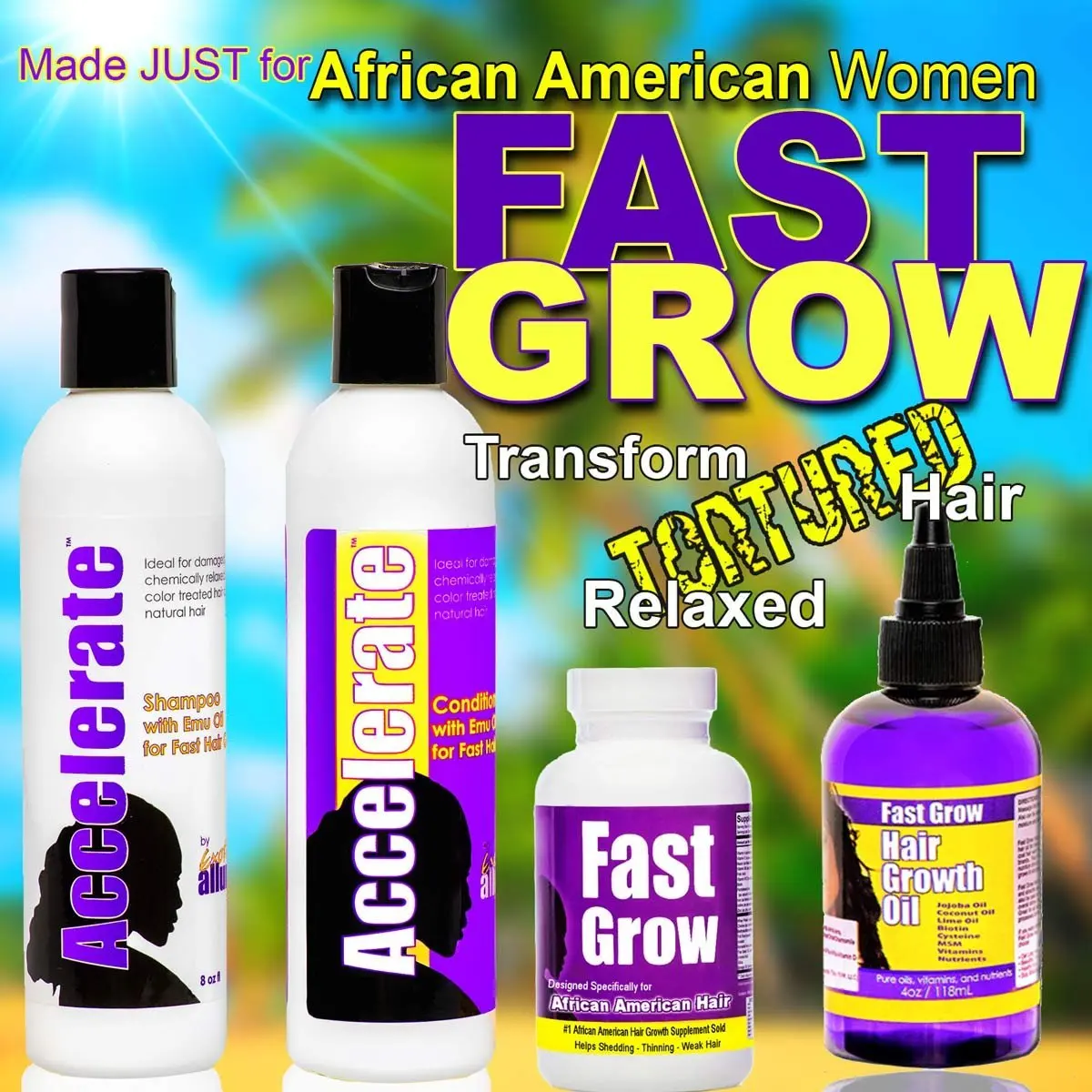 Buy Grow Hair Longer With Fast Grow Black Hair Growth Vitamins Emu Oil Shampoo Conditioner And Fast Hair Growth Oil For Faster Growing Hair By Fast Grow In Cheap Price On Alibaba Com
