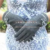 Cheap Thin Fabric Gloves Woolen For Lady With Waved Bow