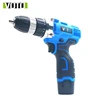 12V variable speed electric screwdriver cordless hammer drill for lock screws, drill holes, remove nuts