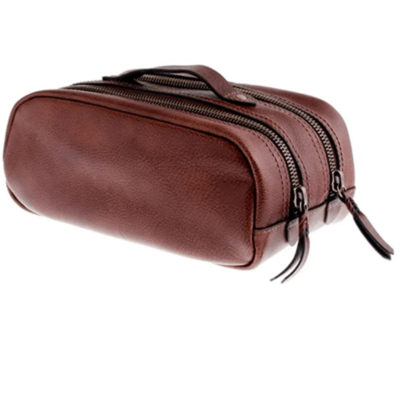 travel toiletry bag mens leather