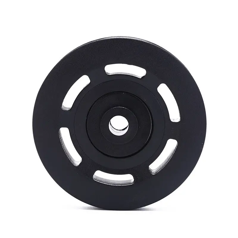 4.5" Nylon Bearing Pulley Wheel 115mm Black Wheel Cable Gym Fitness Equipment 