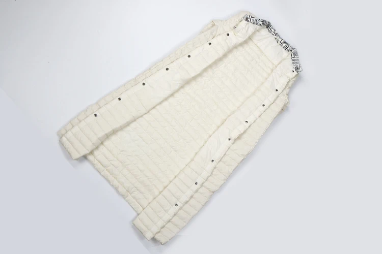 Professional modern design women duck down coat long