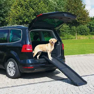 Image of Lightweight Plastic Pet Folding Ramp Dog Vehicle Nonslip Ramp