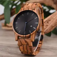 

Luxury Natural Quartz Movt Custom Logo Wood Watch Wristwatches Relojes de madera Holz uhr Sports