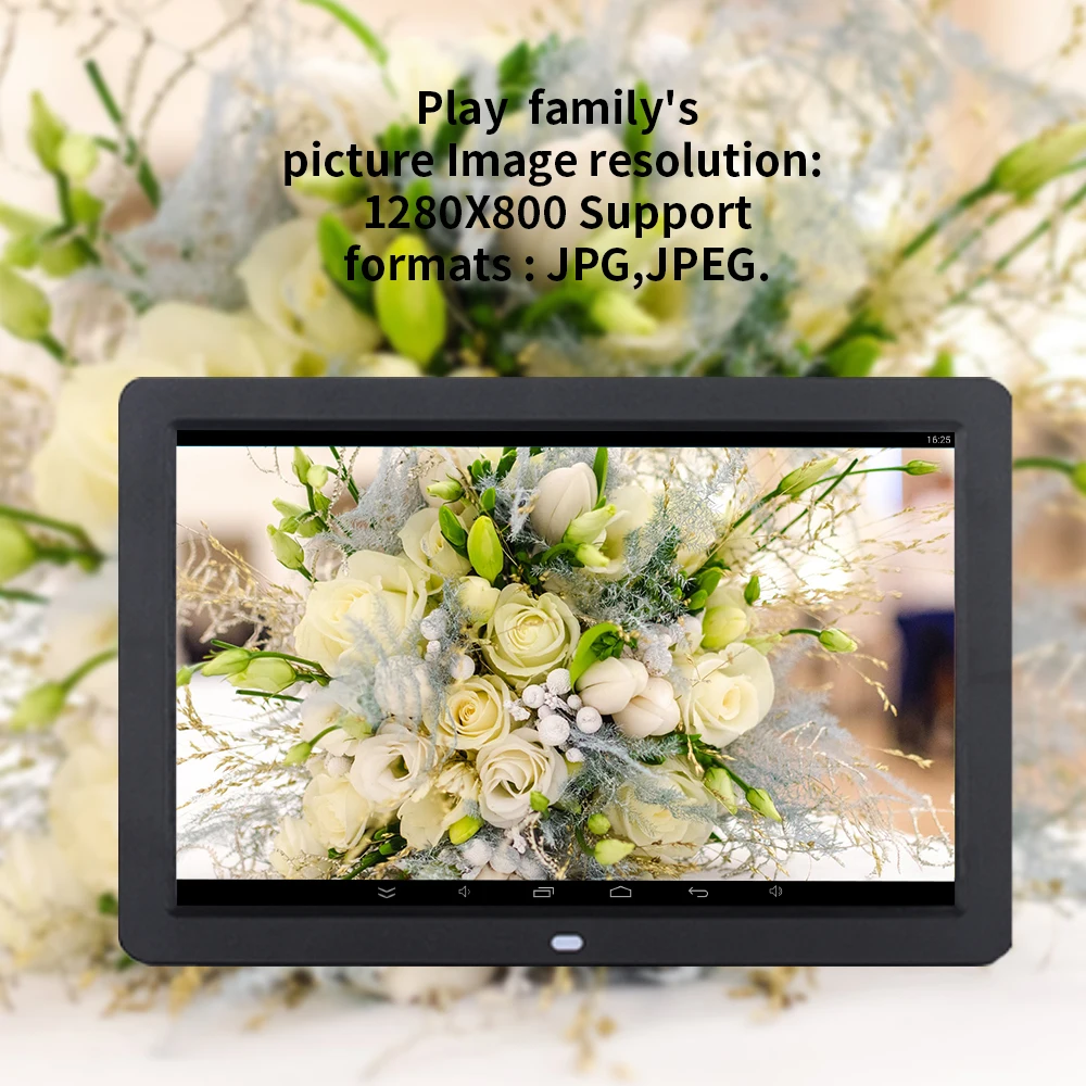 12 Inch Indoor Autoplay Video Picture Digital Photo Frame Support Sd